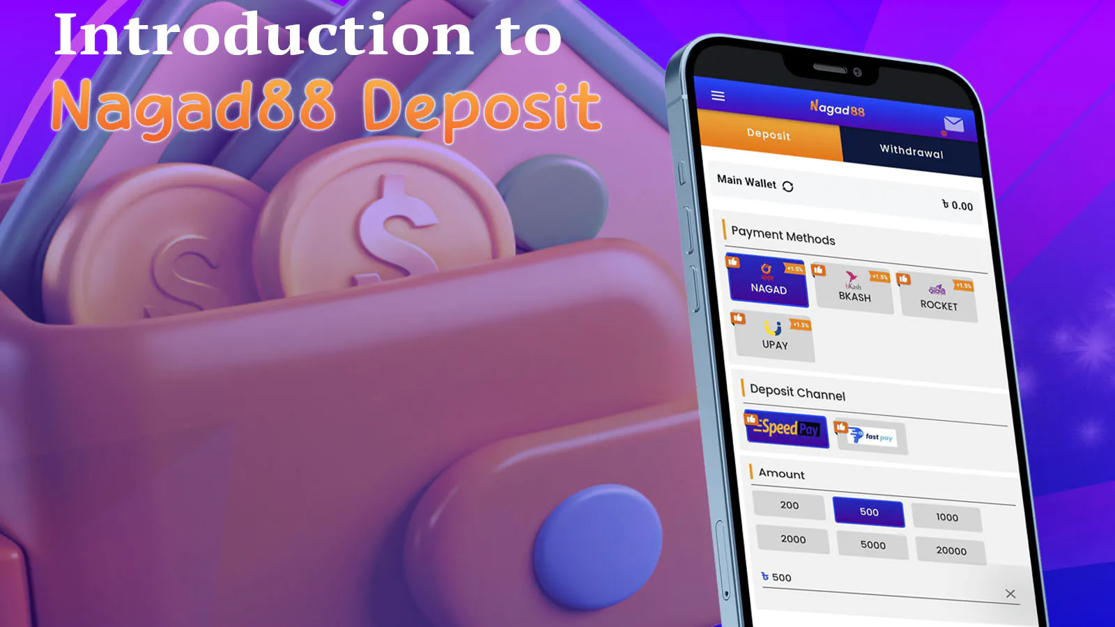Convenient, fast and secure deposits at Nagad88