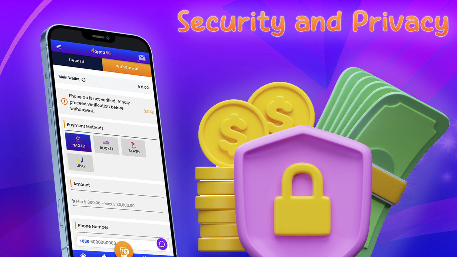 Protecting users' financial information and personal data is a priority for Nagad88